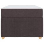 vidaXL Cadre de lit avec matelas Marron foncé 90 x 190 cm tissu