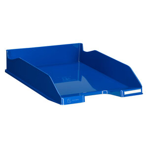 Corbeille à courrier exacompta combo 2 iderama bleu royal - lot de 6 - bleu foncé