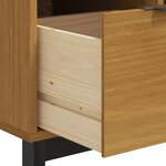 vidaXL Commode FLAM 110x40x80 cm bois de pin massif