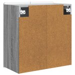 vidaXL Armoire Murale Sonoma gris 59 x 31 x 64 cm Bois d'ingénierie