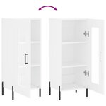 vidaXL Buffet blanc 34 5x34x90 cm bois d'ingénierie