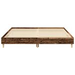 vidaXL Cadre de lit sans matelas vieux bois 200x200 cm bois ingénierie