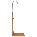 vidaXL Douche de jardin 75x75x210 cm bois de teck solide