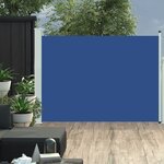 vidaXL Auvent latéral rétractable de patio 120x500 cm Bleu
