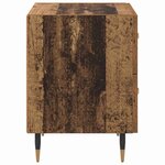 vidaXL Cabinet de chevet avec tiroir Bois ancien 40 x 35 x 47.5 cm