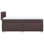vidaXL Sommier à lattes de lit avec matelas Marron foncé 100x200 cm