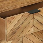vidaXL Table console Marron 90 x 35 x 80 cm bois de manguier massif