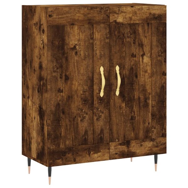 vidaXL Buffet chêne fumé 69 5x34x90 cm bois d'ingénierie