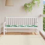 vidaXL Coussin de banc de jardin Vert 180 x 50 x 4 cm Tissu Oxford