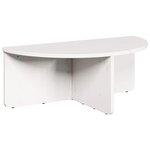 vidaXL Table basse 2 Pièces Blanc Bois massif en pin