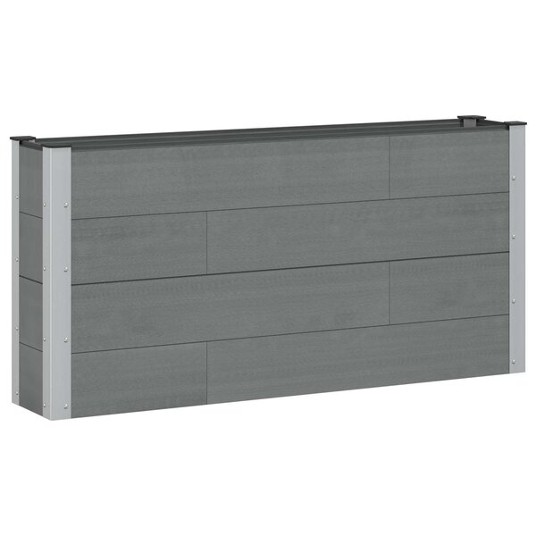 vidaXL Jardinière surélevée Gris 150 x 30 x 72 cm