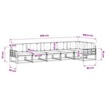 vidaXL Ensemble de canapés d'extérieur 6 Pièces Naturel et Anthracite