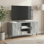 vidaXL Meuble TV Sonoma gris 102 x 34 5 x 50 cm Bois d'ingénierie