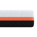 vidaXL Matelas Blanc  Gris 200 x 200 cm Mousse