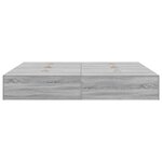 vidaXL Cadre de lit Sonoma gris 200 x 200 x 31 5 cm Bois d'ingénierie