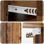 vidaXL Cabinet de chevet mural Bois ancien 49 x 34 5 x 24 cm