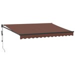 vidaXL Auvent rétractable automatique marron 350x250 cm