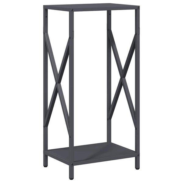 vidaXL Portant de bois chauffage anthracite 34x25x70 cm
