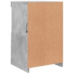 vidaXL Armoire latérale avec lumières LED gris béton bois d'ingénierie