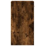 vidaXL Tables de chevet 2 Pièces chêne fumé 35x34x65 cm bois ingénierie