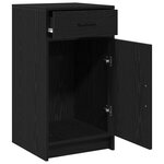 Buffet vidaXL Noir Chêne 40x41x75 cm Bois d'ingénierie