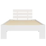 vidaXL Cadre de lit sans matelas blanc bois de pin massif 90x200 cm