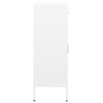 vidaXL Armoire de rangement Blanc 80x35x101 5 cm Acier