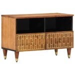 vidaXL Meuble TV 70x33x46 cm Bois massif de manguier