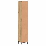 vidaXL Meuble de salle de bain haut chêne artisanal 31.5 x 33 x 190 cm