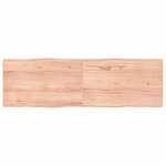 vidaXL Dessus de table bois massif traité bordure assortie
