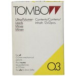 Etui de 12 Mines pour porte-mine pointe calibrée 0 3 mm dureté 2H x 12 TOMBOW