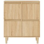 vidaXL Buffets 3 Pièces chêne sonoma 60x35x70 cm bois d'ingénierie