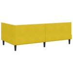 vidaXL Cadre de lit d'angle avec tête de lit Jaune 90 cm x 200 cm