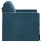 vidaXL Canapé Bleu 78 x 78 x 80 cm Velours