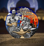 ALADDIN & THE WONDERFUL LAMP Fabulous Stories 2 Once Argent Monnaie 5 Dollars Dollars Niue 2025
