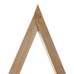 vidaXL Arche de mariage Marron Clair 202 x 95 x 254 cm