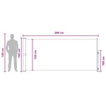 vidaXL Store latéral rétractable Polyester Rectangulaire