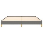 vidaXL Cadre de lit sans matelas gris foncé 180x200 cm tissu