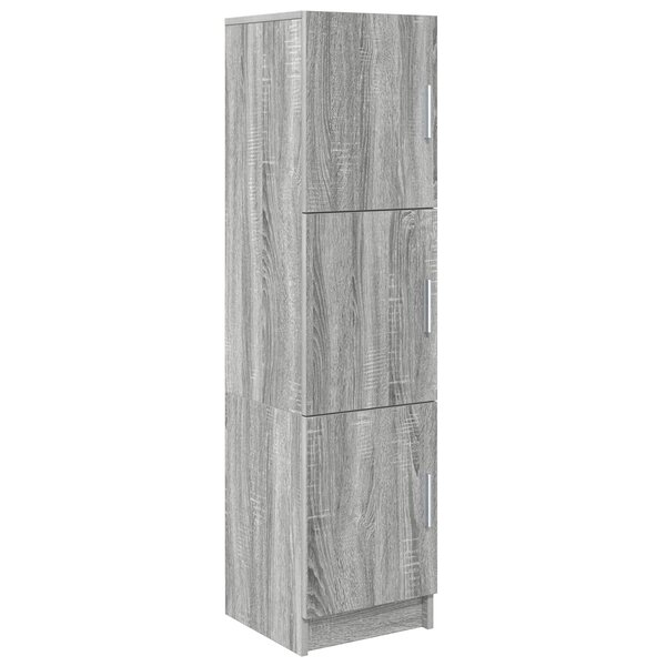 vidaXL Buffet gris Gris Sonoma Bois d'ingénierie Standard Buffet gris