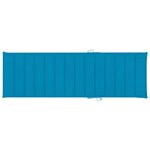 vidaXL Chaise longue de jardin avec coussin Bois d'acacia solide