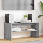 vidaXL Meuble TV Gris Sonoma 80 x 35 x 40 cm Bois d'ingénierie