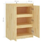 vidaXL Buffet 60x36x84 cm bois de pin massif