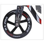 Hudora 14724/01 - Trottinette Aluminium Big Wheel RX 205. Noir et rouge