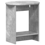 vidaXL Table d'appoint Gris béton 50 x 39 5 x 55 cm Bois d'ingénierie