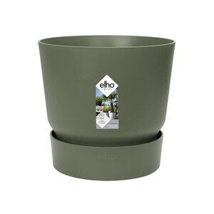 Pot de fleurs rond Greenville Ø 55 x hauteur 50 cm - Extérieur 100 recyclé - Vert