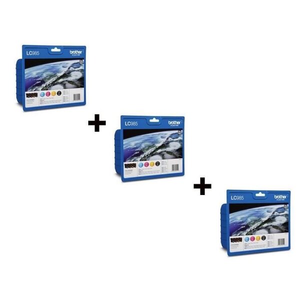 Brother LC985 Cartouches d'encre Multipack Coul...