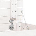 vidaXL Panier à linge blanc 88 5x44x66 cm bois massif de pin