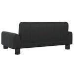 vidaXL Canapé pour enfants noir 70x45x30 cm similicuir