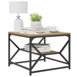 vidaXL Table basse Chêne artisanal 51 x 50 x 40 cm