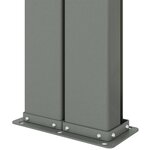 vidaXL Auvent latéral rétractable Rouge 220x1200 cm